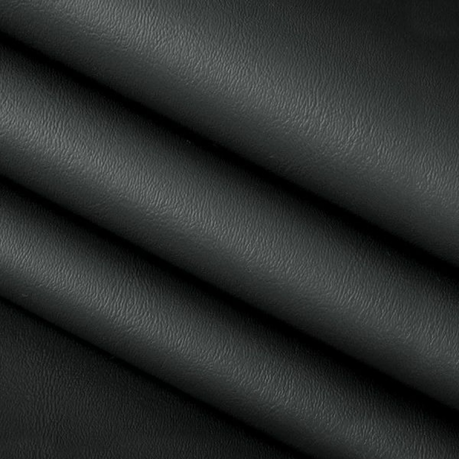 Marine Fabric * | Nauga Soft Black Satin 54 Vinyl Fabric