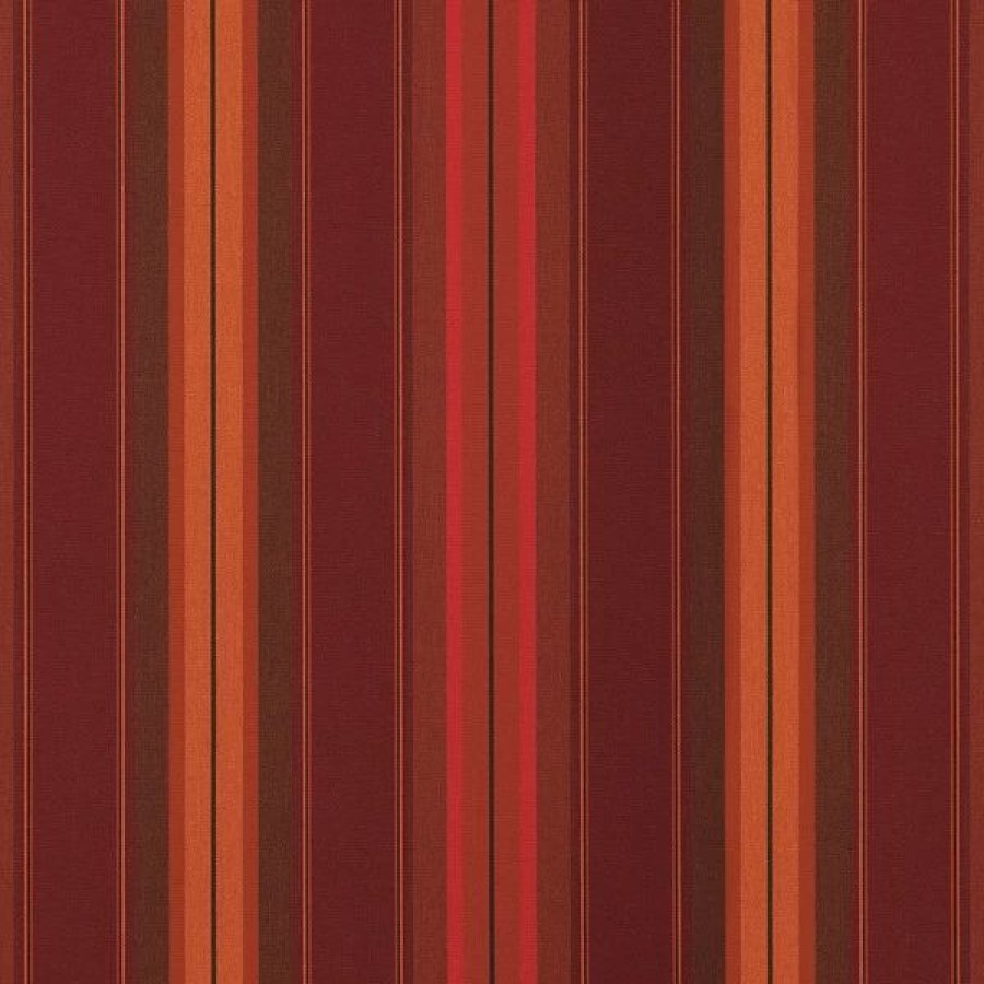 Outdoor Living Fabric * | Sunbrella Awning Stripe 4885-0000 Saxon Chili 46 Fabric