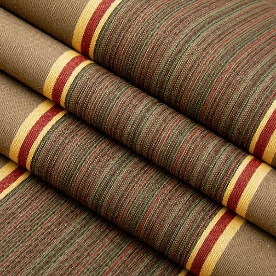 Outdoor Living Fabric * | Sunbrella Awning Stripe 4994-0000 Eastridge Cocoa 46 Fabric