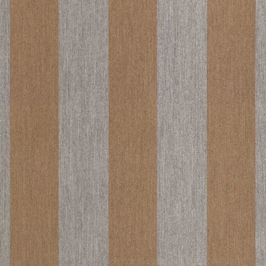 Outdoor Living Fabric * | Sunbrella Awning Stripe 4747-0000 Beaufort Graphite 46 Fabric