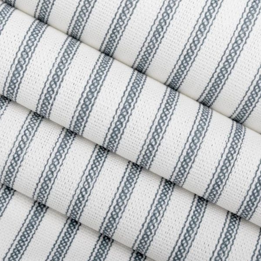 Indoor Fabric * | Magnolia Home Berlin Stripe Slate 55 Fabric