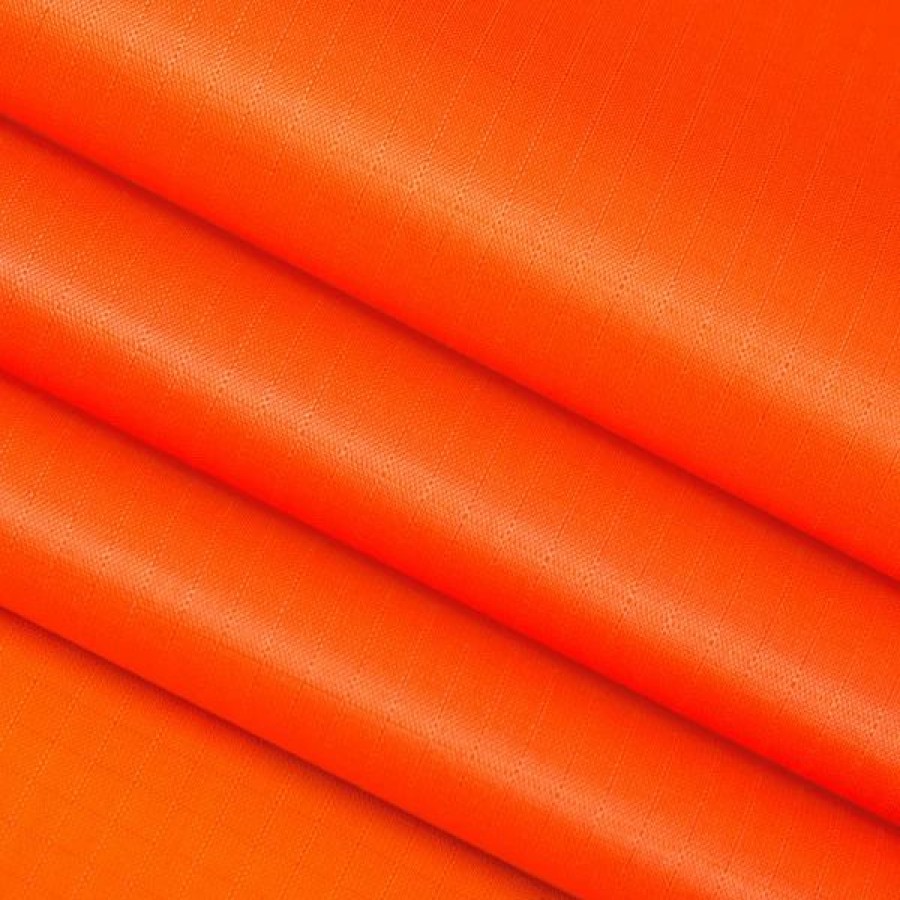 Marine Fabric * | Ripstop 0.75 Oz. Orange 60 Nylon Sailcloth