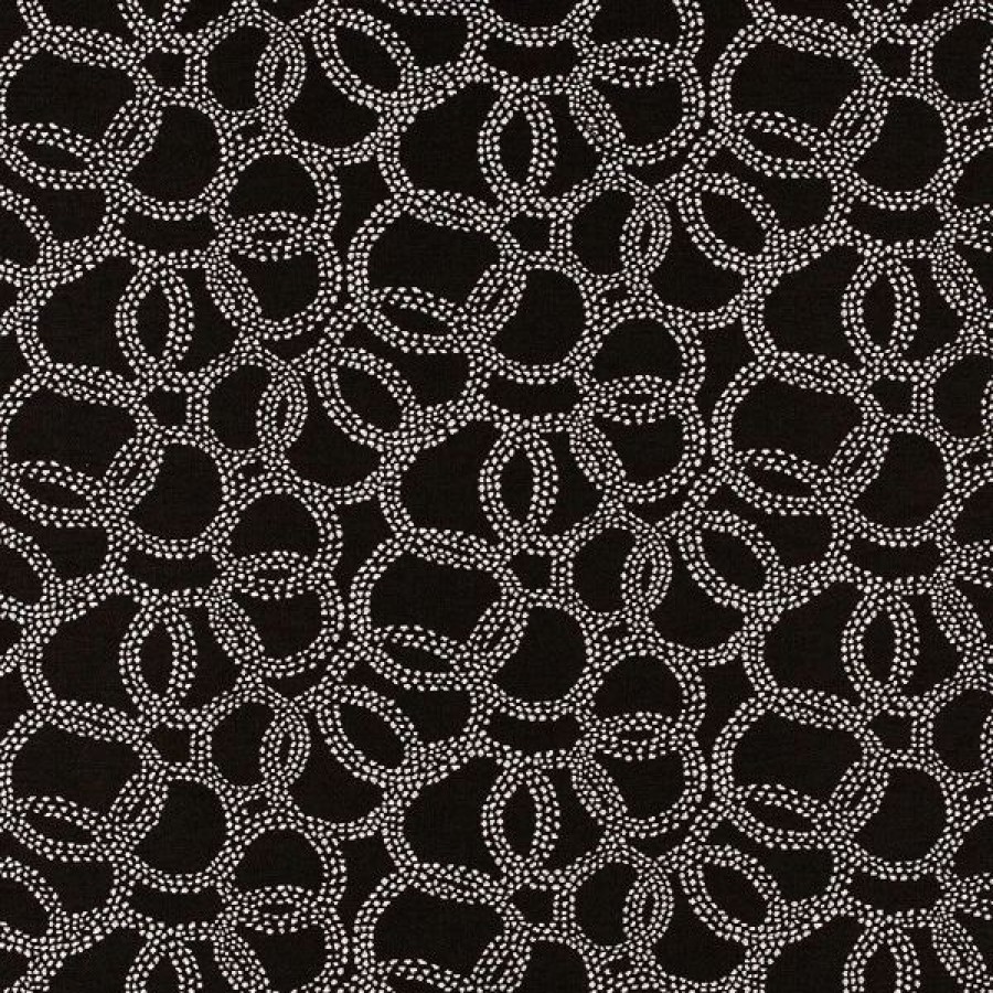 Indoor Fabric * | Bella-Dura Hansel Black/White 54 Fabric