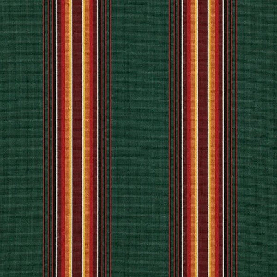 Outdoor Living Fabric * | Sunbrella Awning Stripe 4751-0000 Hemlock Tweed Fancy 46 Fabric