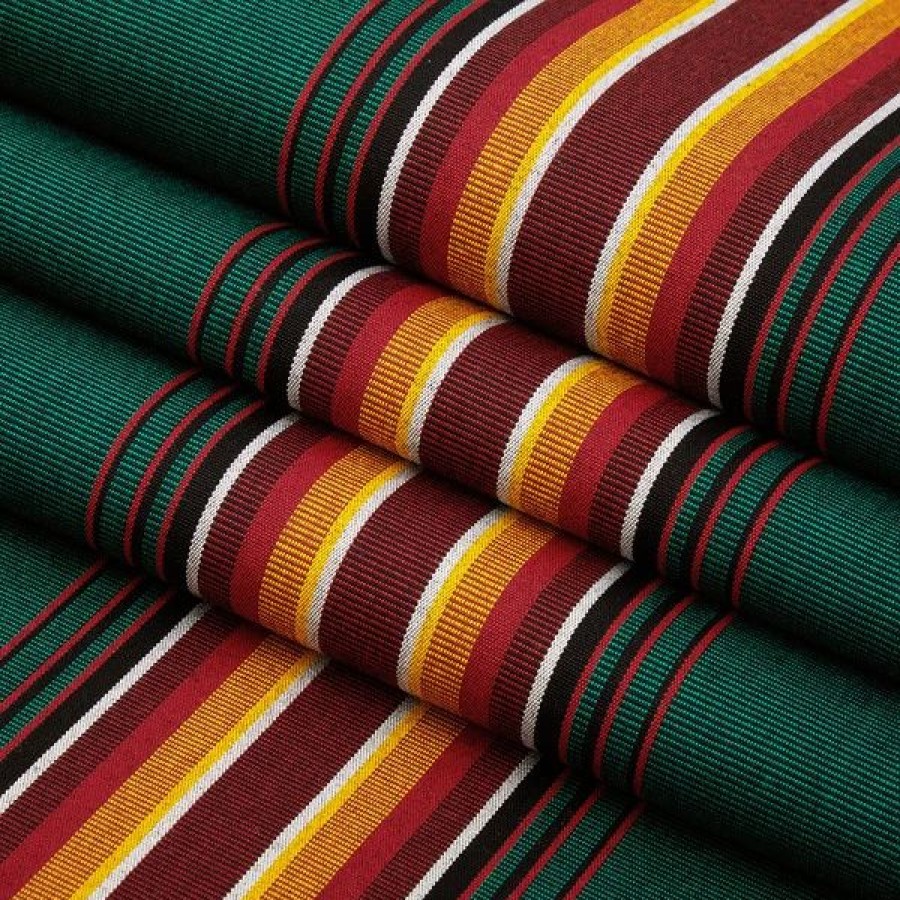 Outdoor Living Fabric * | Sunbrella Awning Stripe 4751-0000 Hemlock Tweed Fancy 46 Fabric