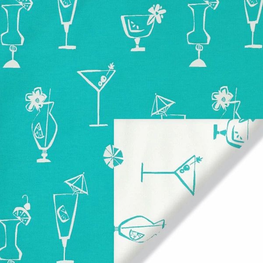 Outdoor Living Fabric * | Covington Outdoor Five O'Clock Somewhere Turquoise 56 Fabric