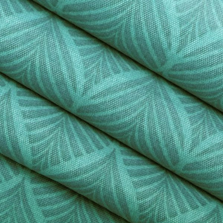 Outdoor Living Fabric * | Solarium Fenbrook Teal 54 Outdoor Fabric