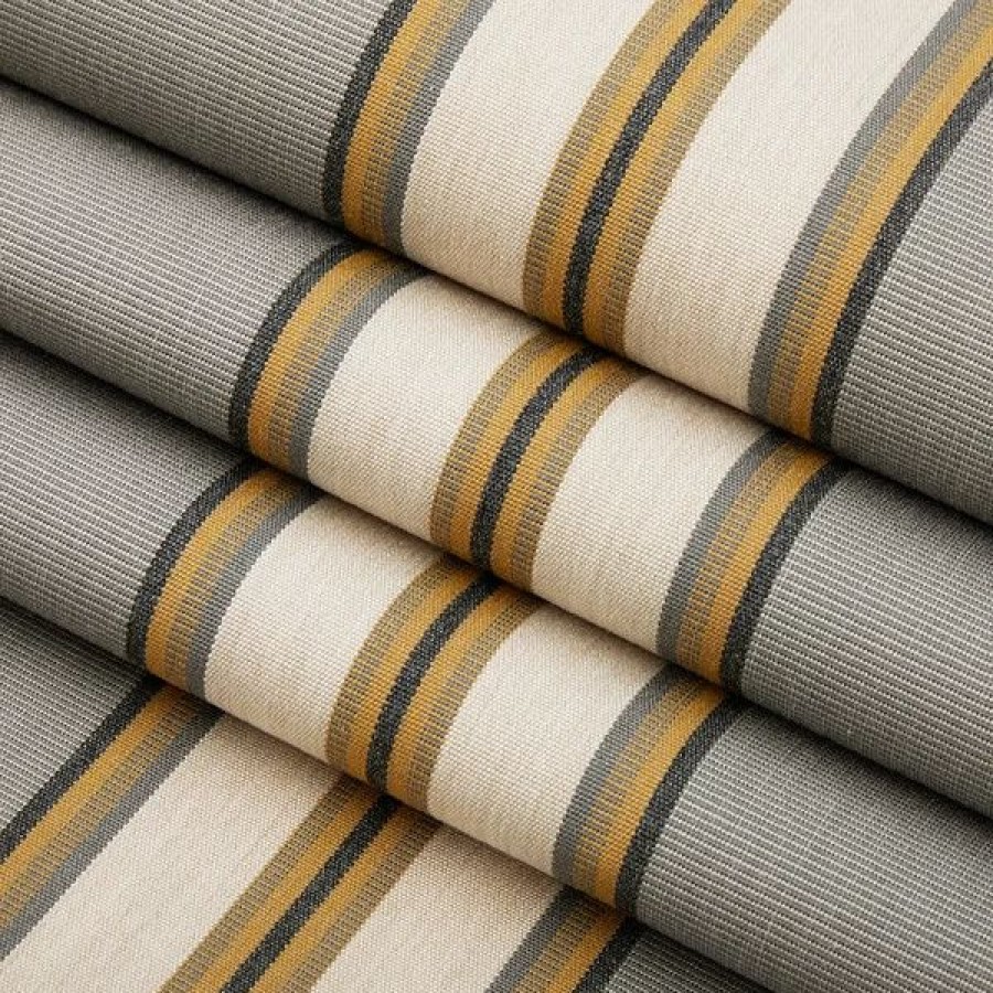 Outdoor Living Fabric * | Sunbrella Awning Stripe 4768-0000 Preston Stone 46 Fabric