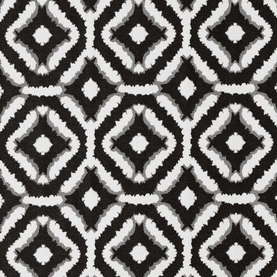 Outdoor Living Fabric * | Hilary Farr Outdoor Spf Del Sol Ebony/Ivory 54 Fabric