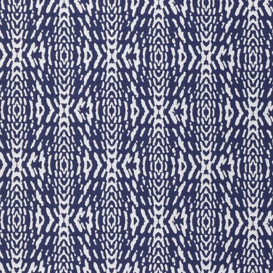 Outdoor Living Fabric * | Hilary Farr Outdoor Spf Riff Mediterranean Blue 54 Fabric