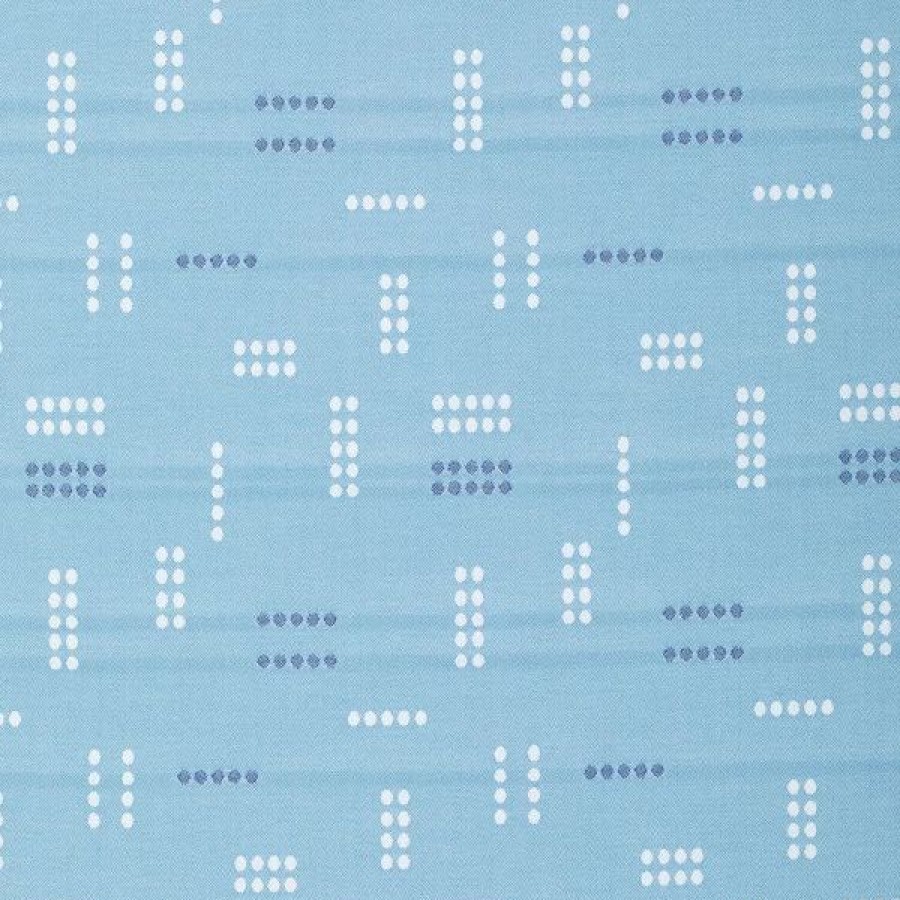 Indoor Fabric * | Outdura Jot Dot Electric Blue 54 Upholstery Fabric (12400)