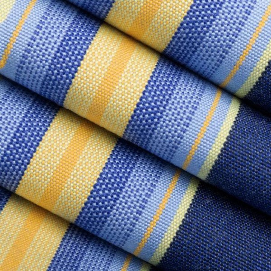 Outdoor Living Fabric * | Sattler Stripes Blue Lagoon 47 Awning Fabric (320409)