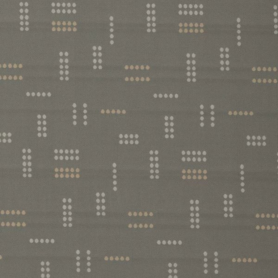 Indoor Fabric * | Outdura Jot Dot Titanium 54 Upholstery Fabric (12405)