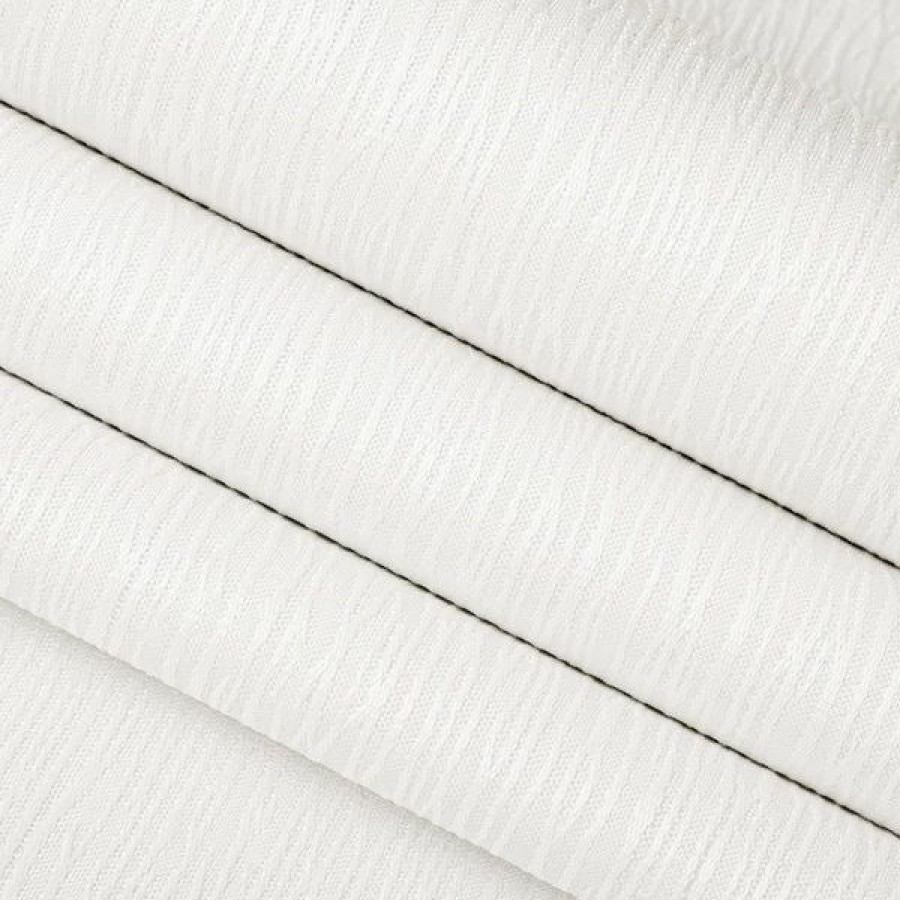 Indoor Fabric * | Europatex Nyx White 55 Blackout Drapery Fabric