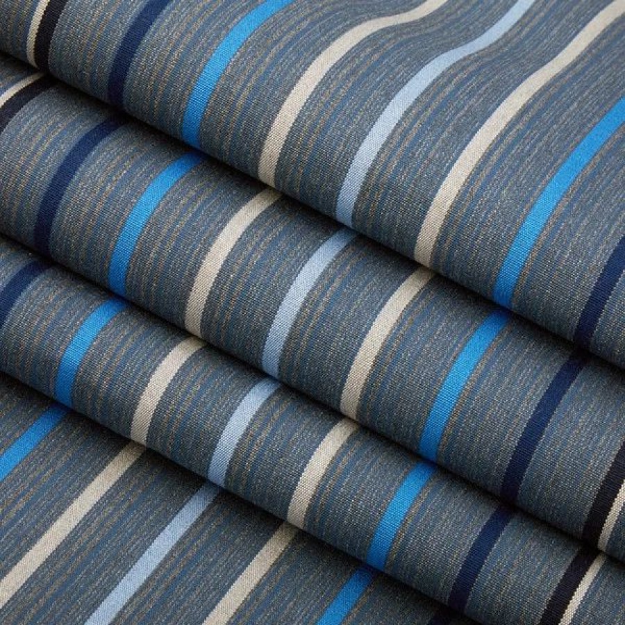 Outdoor Living Fabric * | Sunbrella Awning Stripe 4895-0000 Motive Denim 46 Fabric