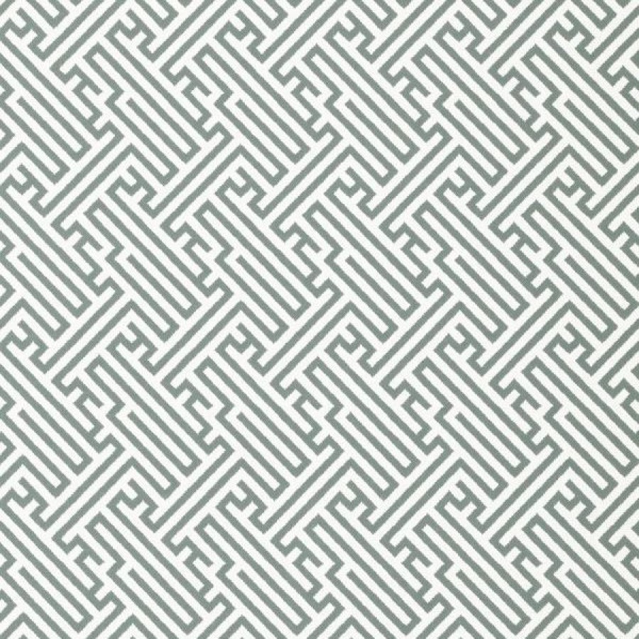 Indoor Fabric * | Outdura Labyrinth Aqua 54 Upholstery Fabric (12002)