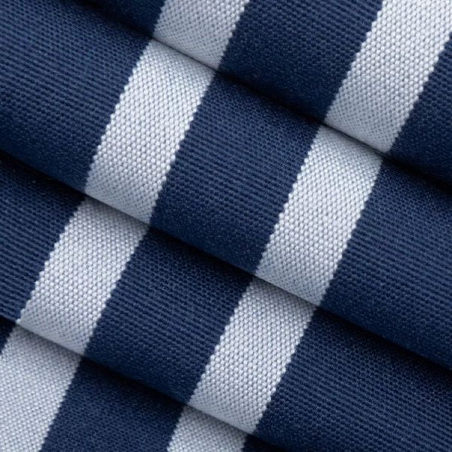 Outdoor Living Fabric * | Sattler Stripes Frame Blueberry 47 Awning Fabric (320560)