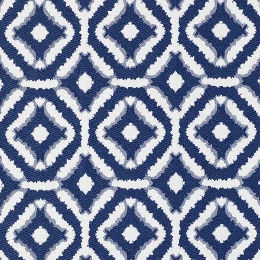 Outdoor Living Fabric * | Hilary Farr Outdoor Spf Del Sol Mediterranean Blue 54 Fabric