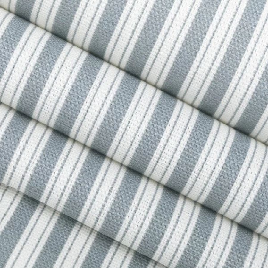 Indoor Fabric * | Magnolia Home Polo Stripe Slate 55 Fabric