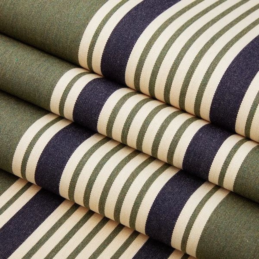 Outdoor Living Fabric * | Sunbrella Awning Stripe 4995-0000 Ashford Forest 46 Fabric