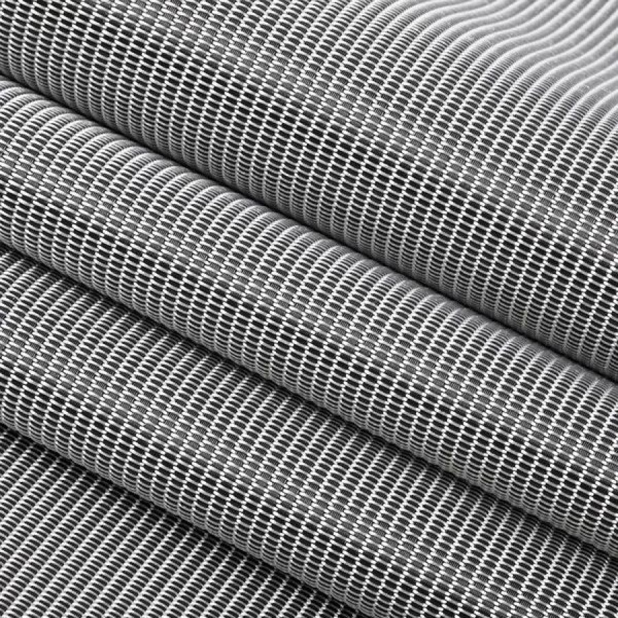 Outdoor Living Fabric * | Textilene Decorative Vinyl Mesh Nickel 54 Fabric