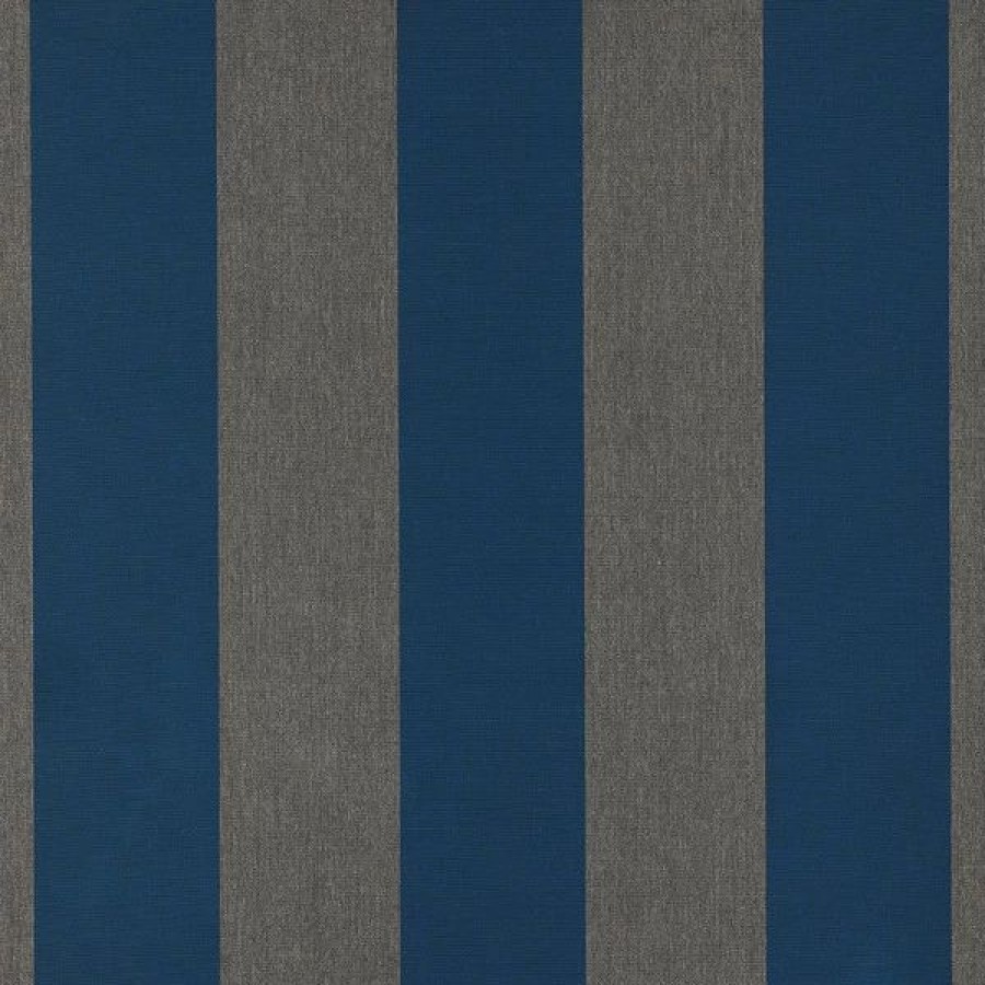 Outdoor Living Fabric * | Sunbrella Awning Stripe 4771-0000 Beaufort Peacock 46 Fabric