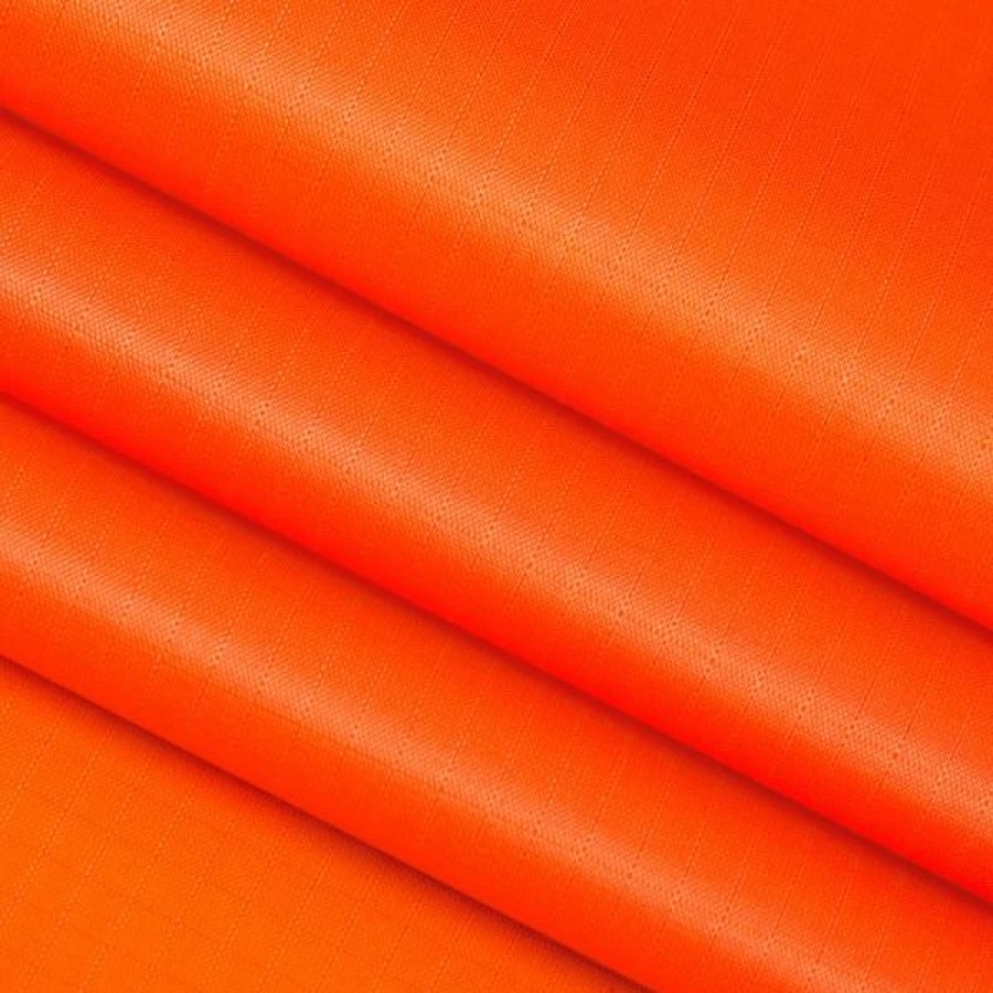 Marine Fabric * | Ripstop 1.5 Oz. Orange 60 Nylon Sailcloth