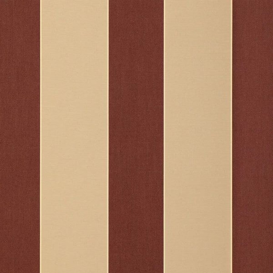 Outdoor Living Fabric * | Sunbrella Awning Stripe 4985-0000 Havelock Brick 46 Fabric