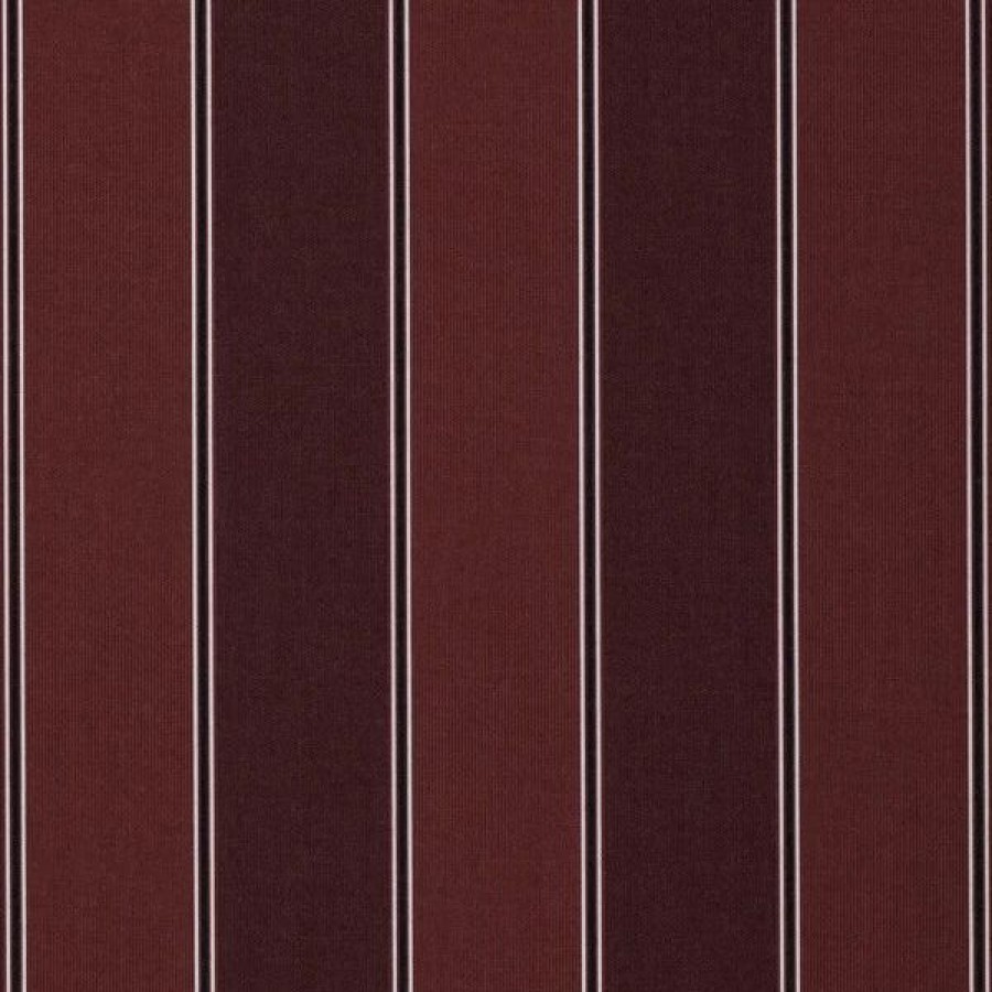 Outdoor Living Fabric * | Sattler Stripes Syrah 47 Awning Fabric (320446)