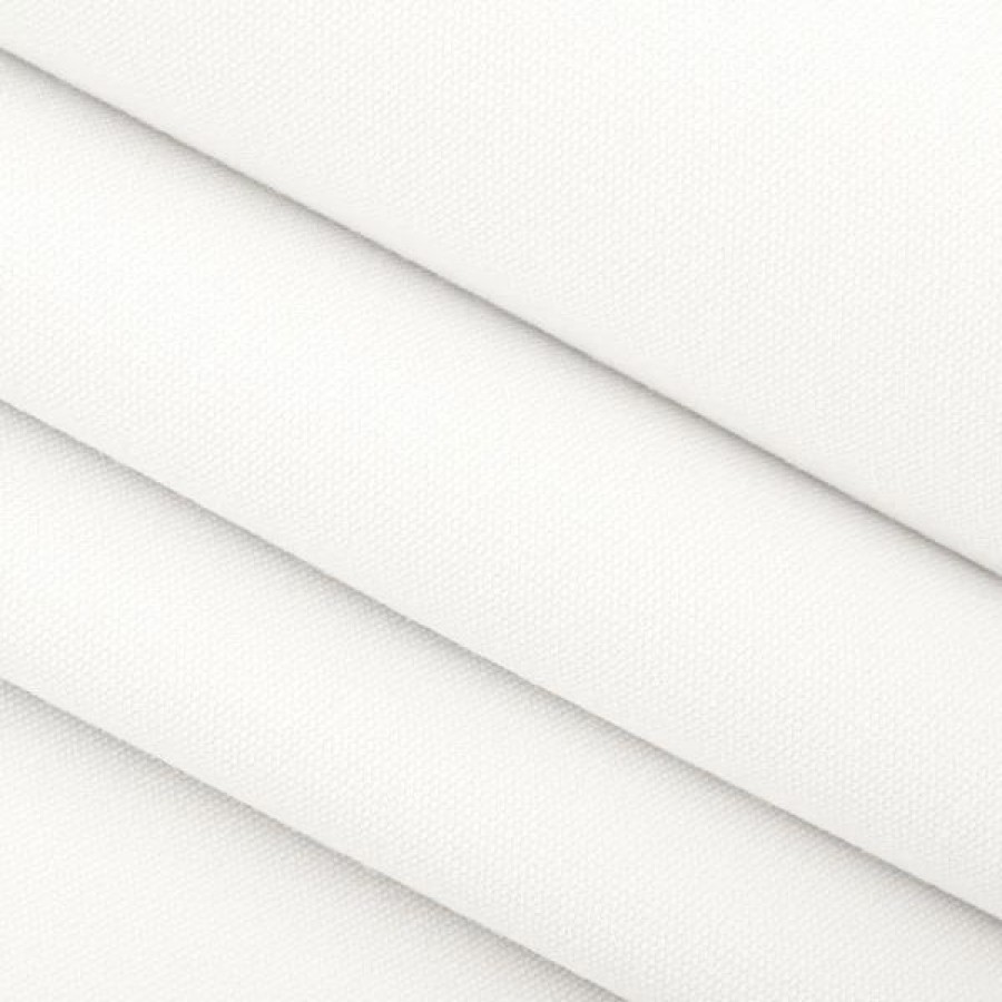 Indoor Fabric * | Sunbrella 57003-0000 Canvas White 54 Upholstery Fabric