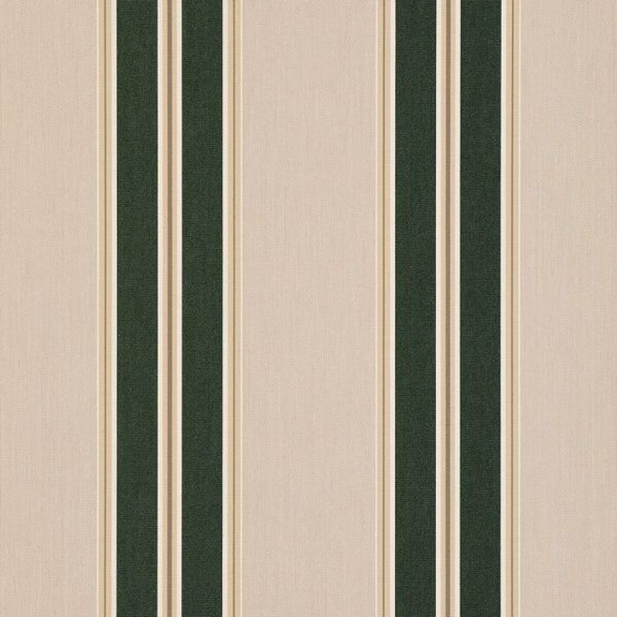 Outdoor Living Fabric * | Sunbrella Awning Stripe 4923-0000 Black Forest Fancy 46 Fabric